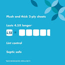 Amazon Brand - Presto! 308-Sheet Mega Roll Toilet Paper, Ultra-Soft, 6 Count (Pack of 4), 24 Mega Rolls = 112 regular rolls