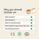 Unscented Oxygen Bleach Powder and Color Safe Stain Remover by AspenClean, Zero plastic, EWG Verified™, Vegan, Hypoallergenic, Bleach Alternative - 45 Loads