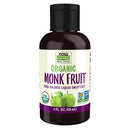 NOW Foods, Certified Organic Monk Fruit Liquid, Zero-Calorie Liquid Sweetener, Non-GMO, Low Glycemic Impact, 8-Ounce