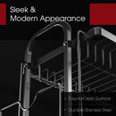 Sakugi Dish Drying Rack for Countertop - Rustproof Dish Rack, Space-Saving & Multipurpose Drying Rack for Kitchen Counter with Utensil Holder, Large-Capacity 2-Tier Dish Drying Rack, Black