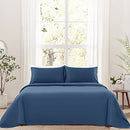 SONORO KATE Bed Sheet Set Super Soft Microfiber 1800 Thread Count Luxury Egyptian Sheets Fit 18-24 Inch Deep Pocket Mattress Wrinkle-6 Piece (Beige, Queen)