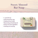 A LA MAISON Lavender Flower Bar Soap - Triple French Milled Natural Moisturizing Hand Soap Bar (3 Bars of Soap, 8.8 oz)