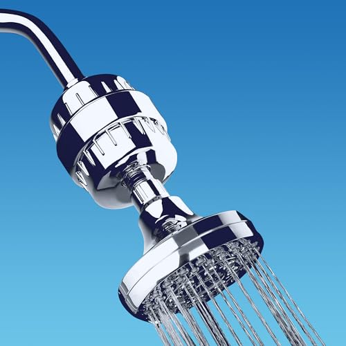 AquaBliss High Output Revitalizing Shower Filter - Reduces Dry Itchy Skin, Dandruff, Eczema, and Dramatically Improves The Condition of Your Skin, Hair and Nails - Chrome (SF100)