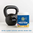 Vegan Protein Powder with BCAA  Organic Hemp Seed Gluten Free Non-GMO Dairy Soy Sugar Free Low Carb Plant Based Protein Powder | Unflavored Warrior Blend by Sunwarrior