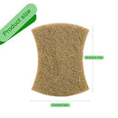 SAMEBUTECO Kitchen Sponge Set of 12 Natural Cellulose and Coconut Walnut Scrubbing Sponges for Sparkling Kitchens Dish Sponges for Heavy Duty Kitchen Grime (Square Sponges)