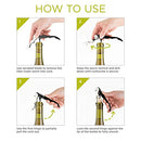 True TrueTap Double Hinged Waiter’s Corkscrew, Matte Black Bottle Opener with Foil Cutter, Wine Key