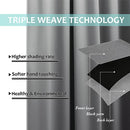 NICETOWN Grey Full Shade Curtain Panels, Pair of Energy Smart & Noise Blocking Out Blackout Drapes for Dining Room Window, Thermal Insulated Guest Room Lined Window Dressing(Gray, 52 x 84 inch)