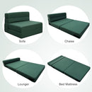 ANONER Fold Sofa Bed Couch Memory Foam with Pillow Futon Sleeper Chair Guest Bed and Fold Out Couch, Washable Cover Twin Size, Dark Gray