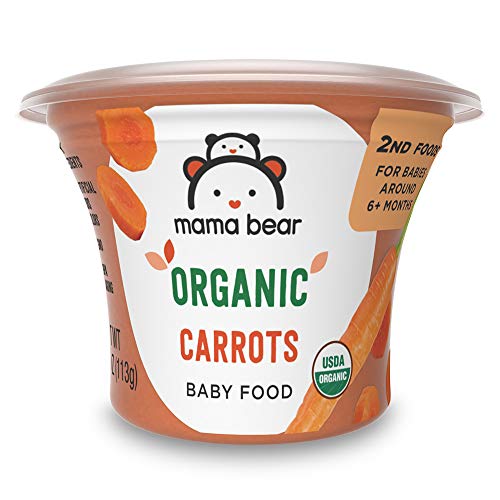 Amazon Brand - Mama Bear Organic Baby Food, Vegetable Variety Pack, 4 Ounce Tub, Pack of 12 (Shipping Only)