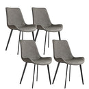 ZckyCine Modern mid-Century Dining Table Dining Table and Chairs for 6 Rectangular Wooden Dining Table Expandable Dining Table Space-Saving Multifunctional Dining Table (Table+6 Brown Chairs)