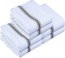 Utopia Towels Dish Towels, 15 x 25 Inches, 100% Ring Spun Cotton Super Absorbent Linen Kitchen Towels, Soft Reusable Cleaning Bar and Tea Towels Set (12 Pack, Blue)