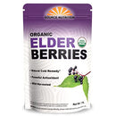 USDA Organic Dried Elderberries - Whole European Elderberry, Responsibly Wild Crafted, Perfect for Tea, Syrups, and More - Sambucas Nigra - 1 Pound (Certified Organic)
