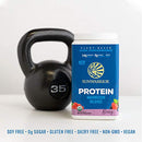 Vegan Protein Powder with BCAA  Organic Hemp Seed Gluten Free Non-GMO Dairy Soy Sugar Free Low Carb Plant Based Protein Powder | Unflavored Warrior Blend by Sunwarrior