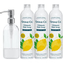 Grove Co. Ultimate Dish Soap Refills (3 x 16 Fl Oz) Removes 48-hr Stuck-on Food and Grease, Plastic Free Cleaning Products, 100% Natural Lavender Blossom & Thyme Fragrance