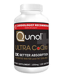 Qunol Ultra CoQ10 100mg, 3x Better Absorption, Patented Water and Fat Soluble Natural Supplement Form of Coenzyme Q10, Antioxidant for Heart Health, 120 Count Softgels (Shipping Only)
