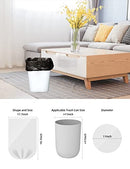 Trash Bags 80 Counts, Waikas Garbage Bags for Kitchen Bathroom, Heavy duty Small Bag, 3 Gallon, White
