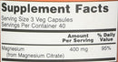 Now Supplements, Magnesium Citrate, Enzyme Function*, Nervous System Support*, 240 Veg Capsules
