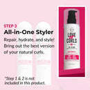 Love Ur Curls LUS Brands All-in-One Styler for Curly Hair, 8.5oz - Repair, Hydrate, and Style in One Step - For Natural Curly Textures - No Crunch, No Cast, Hair Care With Shea Butter and Moringa