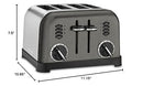 Cuisinart CPT-160 Metal Classic 2-Slice Toaster, Brushed Stainless