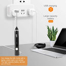 Delm Milk Frother Electric USB Stainless Steel Accessory (Red)