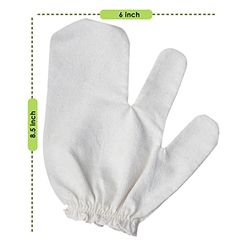 Healm 100% Raw Silk Garshana Gloves | Ayurvedic Massaging Mitts for Women | Dry Massage Brush for Lymphatic Drainage, Acne, Scars, Cellulite & Toxin Removal | Quick, Simple Instructions