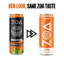 ZOA Zero Sugar Energy Drinks, Classic Variety Pack - Healthy Energy with B & C Vitamin, 120mg of Natural Caffeine - 12 Ounce (Pack of 12)