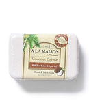 A LA MAISON Lavender Flower Bar Soap - Triple French Milled Natural Moisturizing Hand Soap Bar (3 Bars of Soap, 8.8 oz)