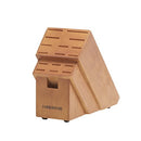 Farberware Never Needs Sharpening High-Carbon Stainless Steel Knife Block Set with Non-Slip Handles, 18 Piece, Black