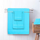 GLAMBURG 8-Piece Towel Set, Contains 2 Oversized Bath Towels 30x54, 2 Hand Towels 16x28, 4 Wash Cloths 13x13 - Quickdry Towel Sets, Ideal for Everyday use, Hotel & Spa - Black