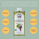 La Tourangelle, Expeller-Pressed Grapeseed Oil, High Heat Neutral Cooking Oil, Cast Iron Seasoning, Also Great for Skin, Hair, and DIY Beauty Recipes, 16.9 fl oz