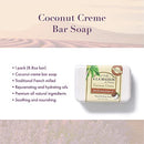 A LA MAISON Lavender Flower Bar Soap - Triple French Milled Natural Moisturizing Hand Soap Bar (3 Bars of Soap, 8.8 oz)