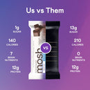MOSH Variety Pack Protein Bars, 6pk, Keto Snack, Gluten-Free, No Added Sugar, 12g Whey Protein, Lion's Mane, B12 Vitamins, Supports Brain Health, Breakfast To-Go (Flavors may vary)