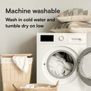 Niagara 4 Pack King Pillow Protectors with Zipper, Soft Quiet Cotton Sateen, Effective Dust Protection, Stay in Place Pillow Covers, Ideal for Home, Guests, Rentals (20x36 Inches)