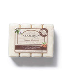 A LA MAISON Lavender Flower Bar Soap - Triple French Milled Natural Moisturizing Hand Soap Bar (3 Bars of Soap, 8.8 oz)