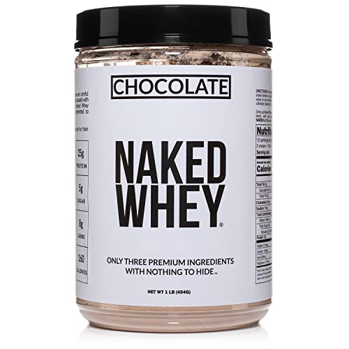 Naked WHEY 5LB 100% Grass Fed Unflavored Whey Protein Powder - US Farms, Only 1 Ingredient, Undenatured - No GMO, Soy or Gluten - No Preservatives - Promote Muscle Growth and Recovery - 76 Servings