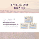 A LA MAISON Lavender Flower Bar Soap - Triple French Milled Natural Moisturizing Hand Soap Bar (3 Bars of Soap, 8.8 oz)