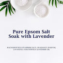 Dr Teal's Epsom Salt Soaking Solution, Soothe & Sleep, Lavender, 3lbs (Packaging May Vary)