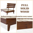 Bme Caden Solid Wood Nightstand/Side Table/End Table, Fully Assembled, with 1-Drawer for Mid Century Bedroom and Living Room, Caramel