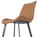 ZckyCine Modern mid-Century Dining Table Dining Table and Chairs for 6 Rectangular Wooden Dining Table Expandable Dining Table Space-Saving Multifunctional Dining Table (Table+6 Brown Chairs)