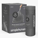 simplehuman Extra Strong Tall Kitchen 13 Gallon Drawstring Trash Bags, 50% PCR content, 100 Count (Pack of 1)