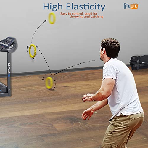 Reaction Speed Training Tool Hand Eye Coordination Training Bouncy Sports Hoops Sports Equipment High Elasticity for Improving Agility Reflex Skills Easy to Throw and Catch Healthy Activities