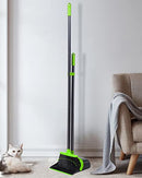 Broom and Dustpan, Broom and Dustpan Set for Home, Long Handle Broom with Dustpan, Broom and Dustpan Combo for Office Home Kitchen Lobby Floor Use Dustpan and Broom Set