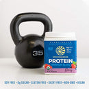 Vegan Protein Powder with BCAA  Organic Hemp Seed Gluten Free Non-GMO Dairy Soy Sugar Free Low Carb Plant Based Protein Powder | Unflavored Warrior Blend by Sunwarrior