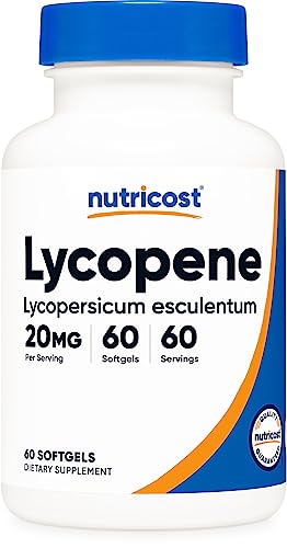Nutricost Lycopene (20mg) 60 Softgels - Gluten Free, Non-GMO