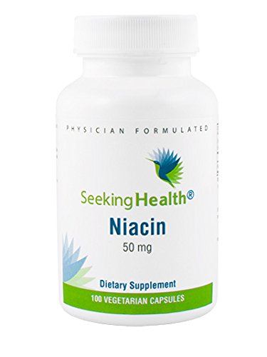 Seeking Health | Niacin | 50 mg | Vitamin B3 Supplement | 100 Vegetarian Capsules | Non-GMO