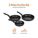 Amazon Basics Non-Stick Cookware 15-Piece Set, Pots, Pans and Utensils, Black