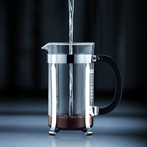 Bodum 1928-16US4 Chambord French Press Coffee Maker, 1 Liter, 34 Ounce, Chrome