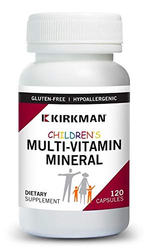 Kirkman Children's Multi-Vitamin/Mineral - Hypoallergenic | 120 Vegetarian Capsules (Shipping Only)