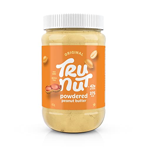 Tru-Nut Peanut Butter Powder - Made with Natural Ingredients - Vegan, Low Carb, Gluten Free, Non GMO - Low Calorie Peanut Butter Protein Powder - Peanut Butter Flavor, 30oz