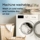 Niagara 4 Pack King Pillow Protectors with Zipper, Soft Quiet Cotton Sateen, Effective Dust Protection, Stay in Place Pillow Covers, Ideal for Home, Guests, Rentals (20x36 Inches)